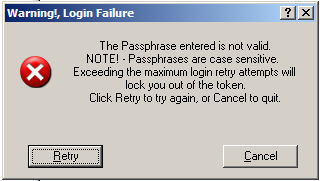 Passphrase Warning